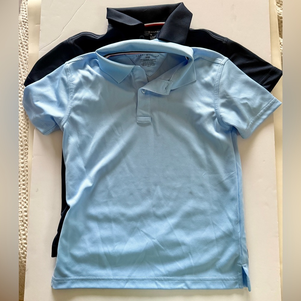 NWOT 2x Global Schoolwear by Tommy Hilfiger Boys Performance Polo Shirt - Size S